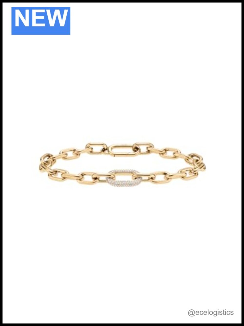 Daniel Wellington Link Bracelet Gold Plated Stainless Steel Crystal